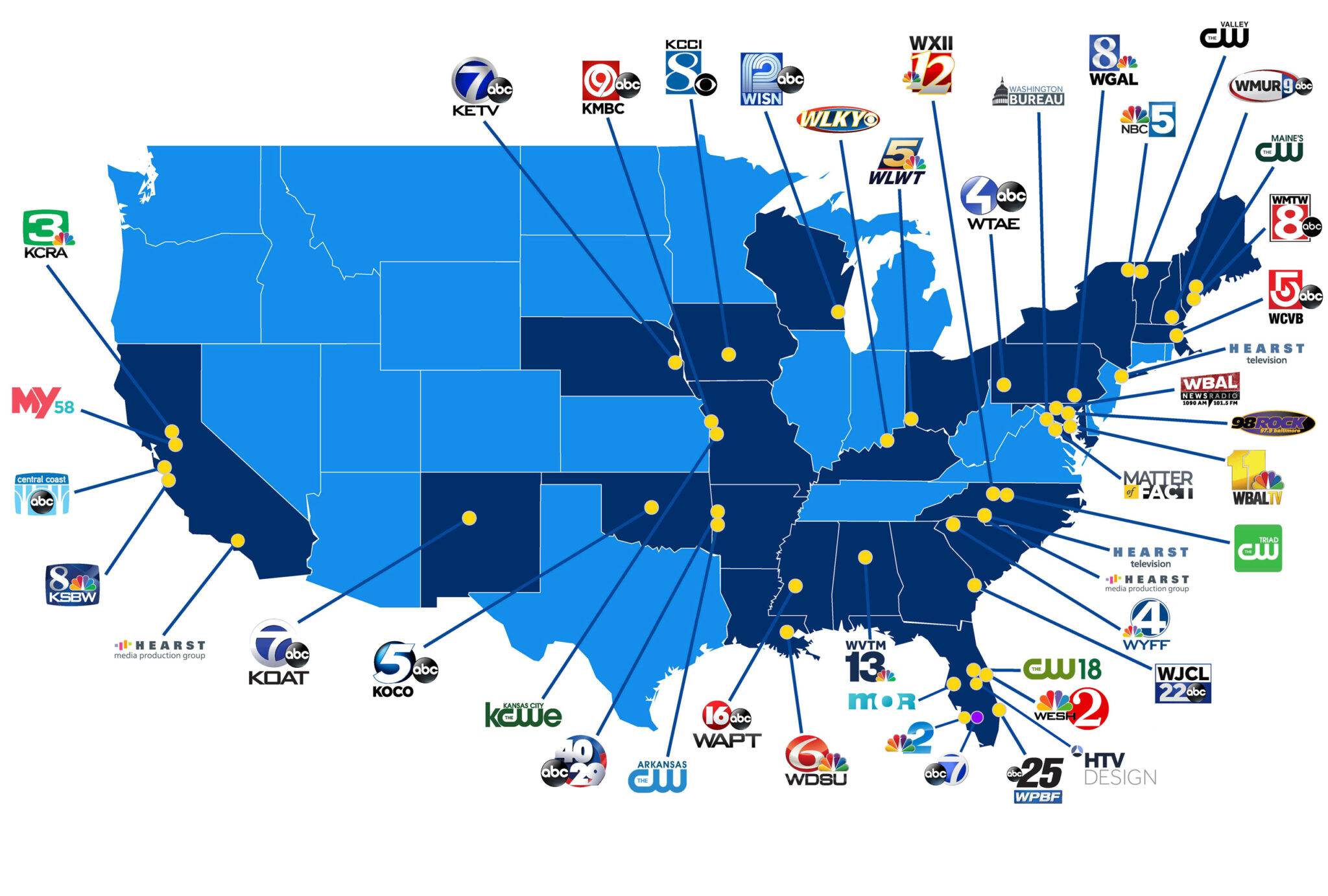 Static Broadcasting Map